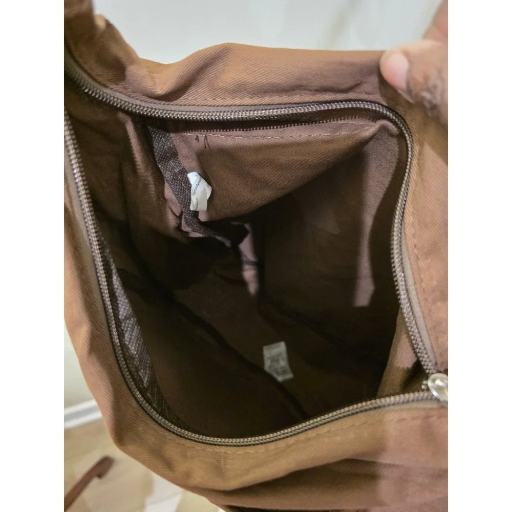 Cotton Brown Shoulder Flap Bag National Parks Conservation Assoc Logo